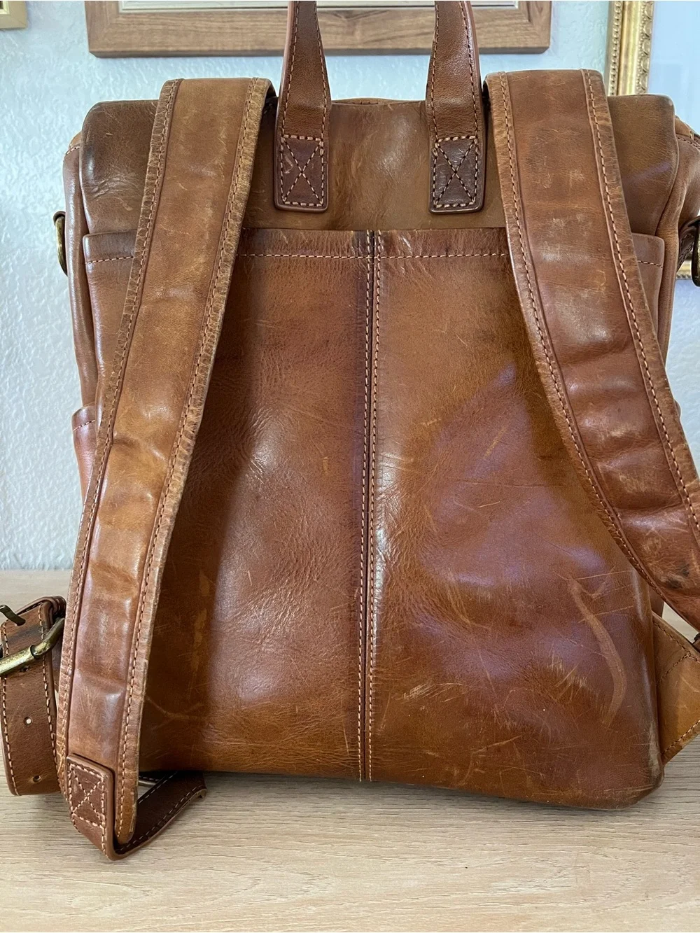 Azaria Diaper Bag La Mère Luxe Leather Backpack Original
